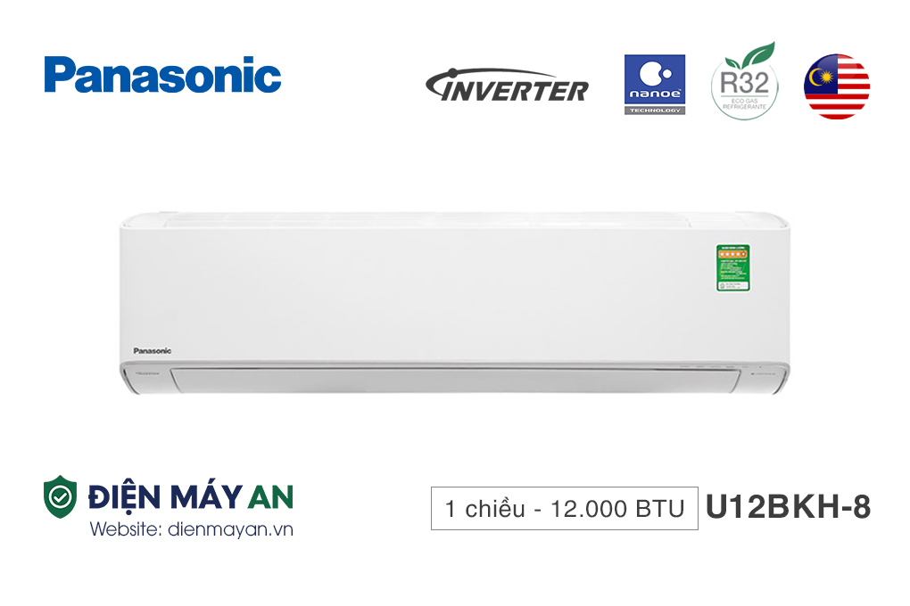 Điều Hòa Panasonic Inverter 12000 BTU 1 Chiều CU/CS-U12BKH-8 - Model 2025